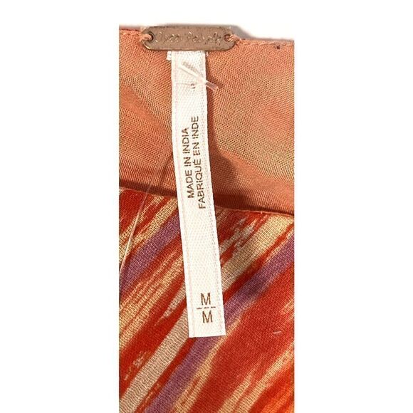 Free People One Shoulder Dress Rope Belt Ruffle Greek Goddess Size M NEW - Picture 5 of 16